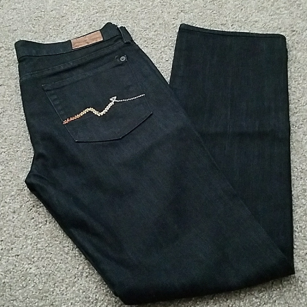 7 for all mankind w/ Embellished Crystals Pocket